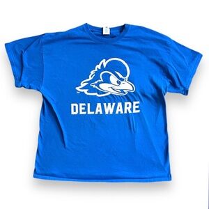 University of Delaware Blue Hens Royal Blue T-Shirt Men’s/Unisex Size XL